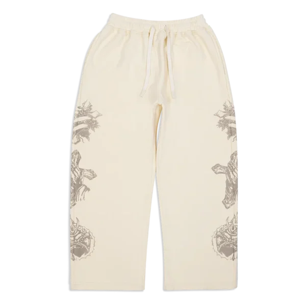 We Are Righteous “Tatted Believer” Sweatpants (Cream)