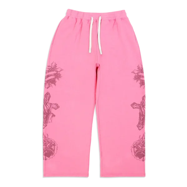 We Are Righteous “Tatted Believer” Sweatpants (Pink)