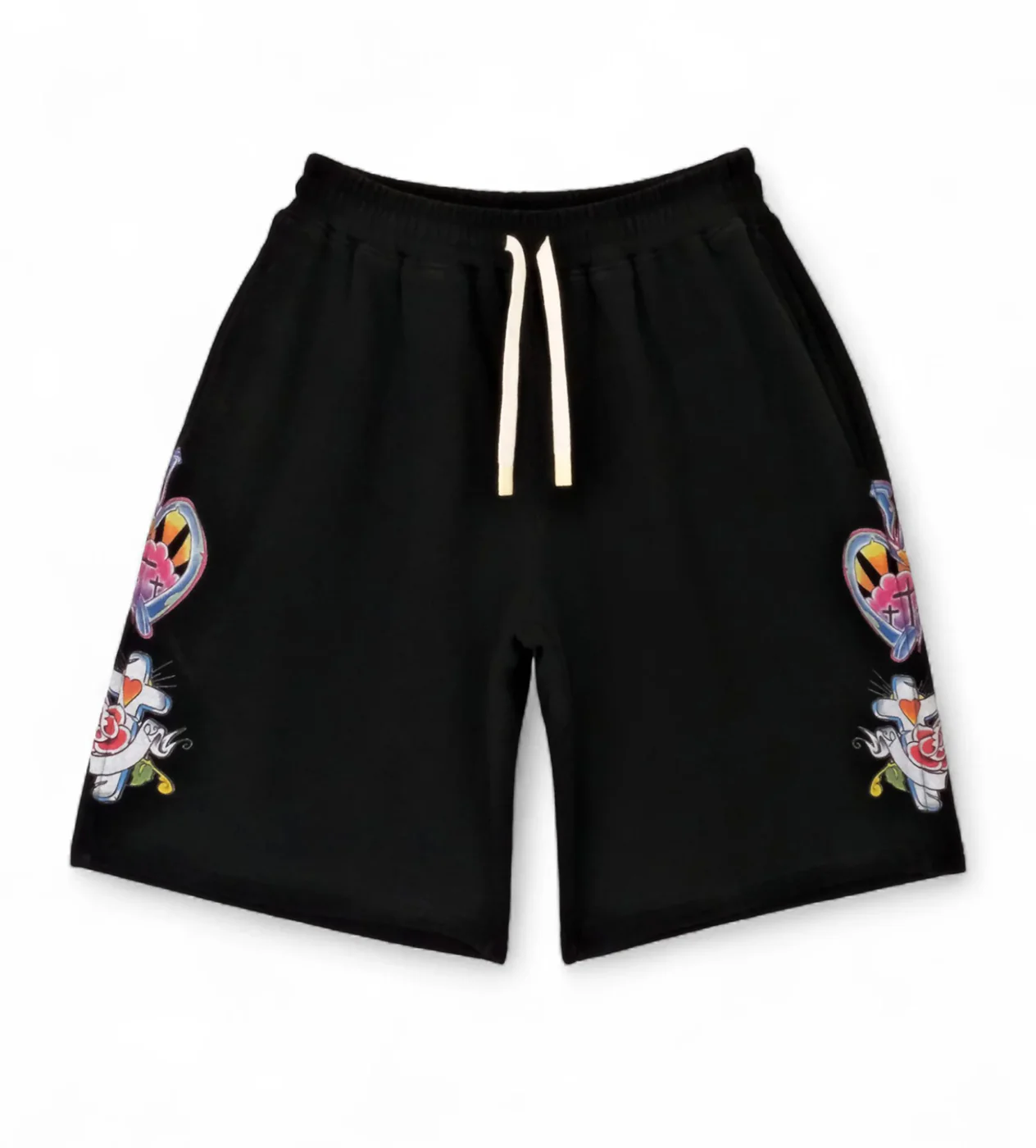 Righteous-Risen-King-Shorts-Black-front Righteous Risen King Shorts Black