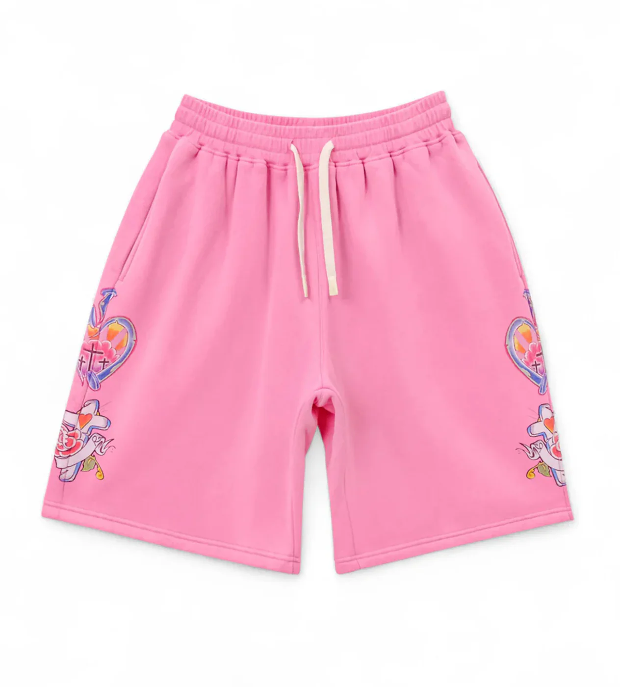 Righteous-Risen-King-Shorts-Pink-front Righteous Risen King Shorts Pink