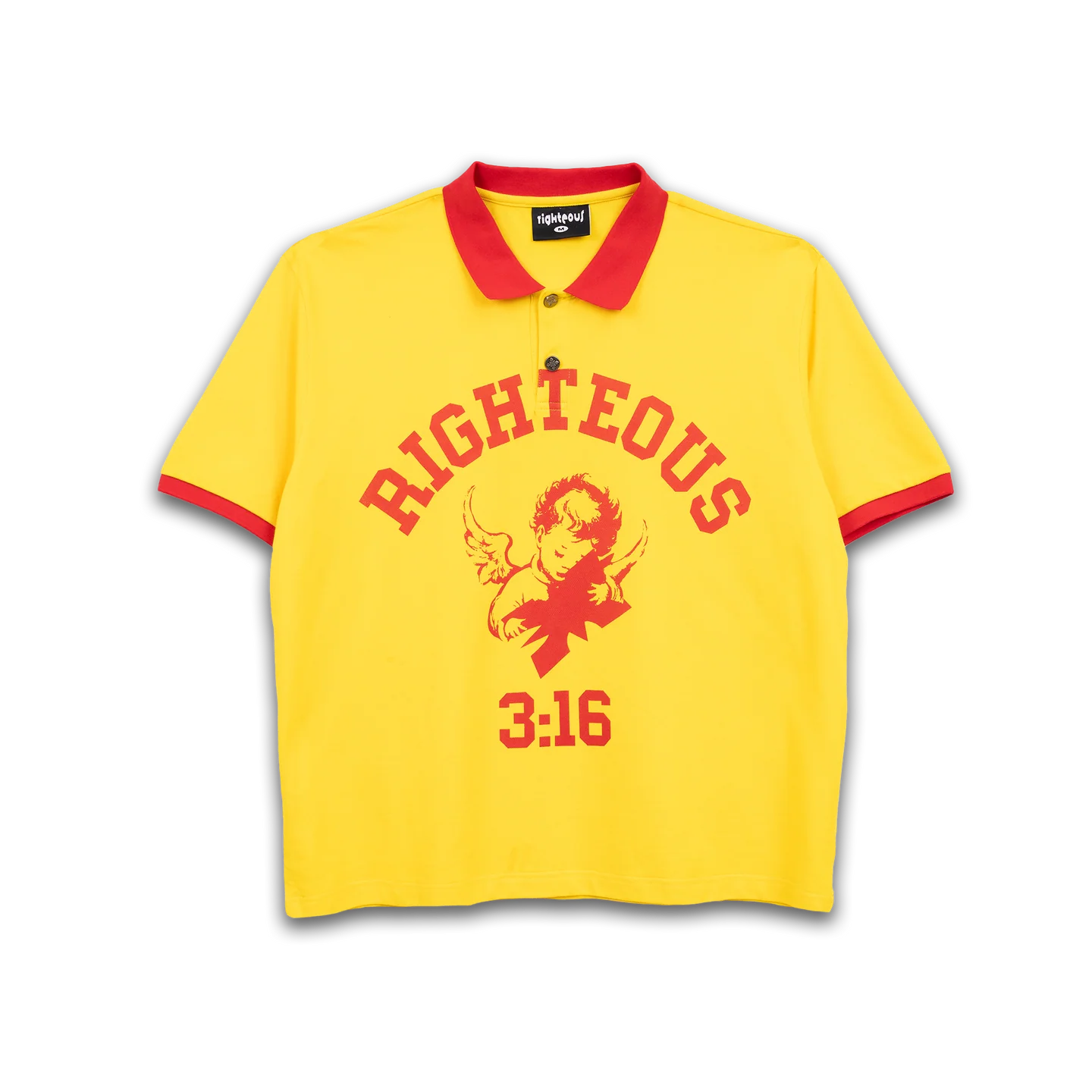 YELLOWPOLO1 Werighteous “3:16” Polo